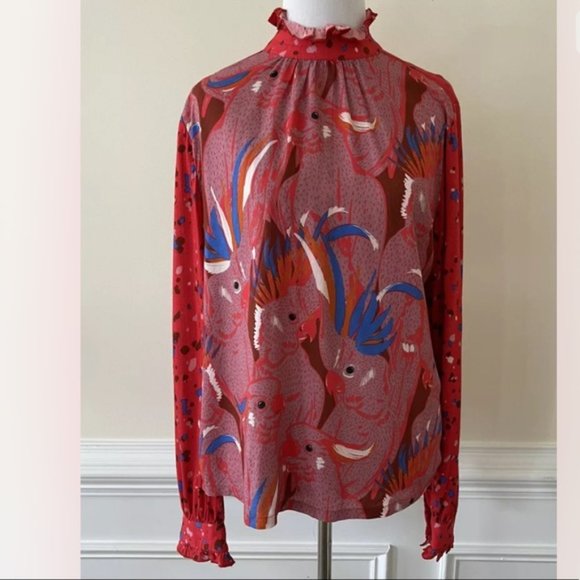 Anthropologie Conditions Apply Isaria Bird Top XS - Picture 7 of 12